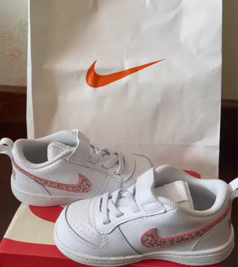 NIKE耐克新款儿童魔术贴低帮软底透气板鞋...