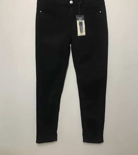 27码美特斯邦威牛仔裤女中腰修身窄脚提臀显...