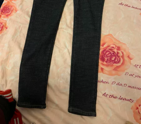 加绒牛仔裤 松紧带款的只有29码臀围96裤...