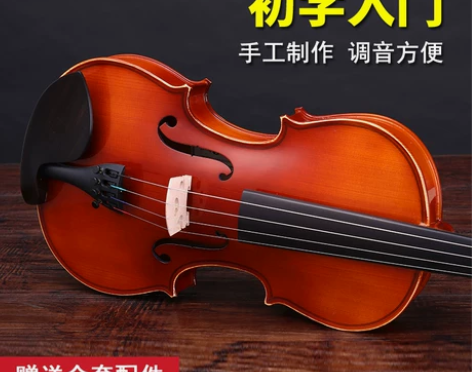 儿童初学者入门小提琴 成人实木学生手工1/...