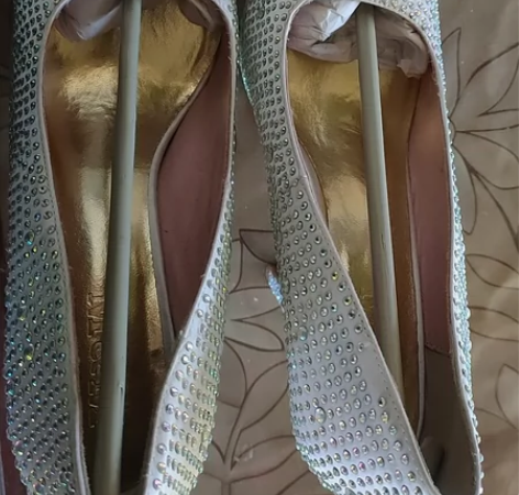 新娘鞋水晶单鞋女高跟韩国公主鞋水钻婚鞋高跟...