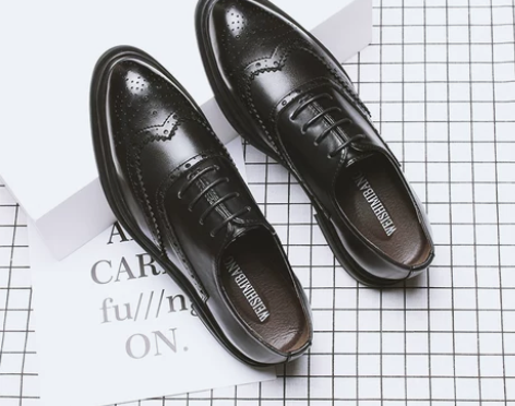 【返场价】布洛克男鞋韩版英伦潮鞋休闲商务正...