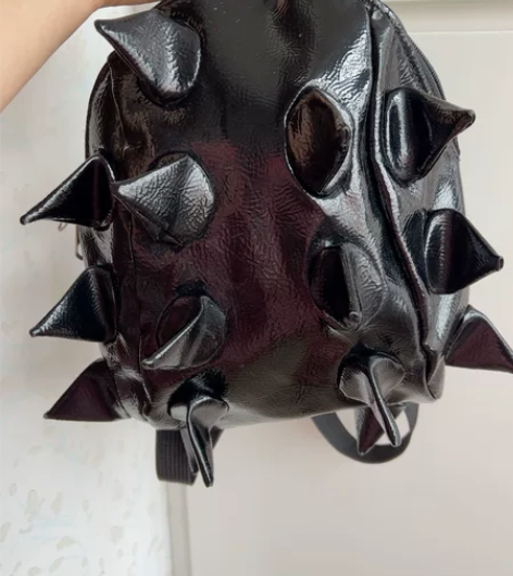 #儿童箱包 黑色柔软漆皮  个性、可爱、卡...