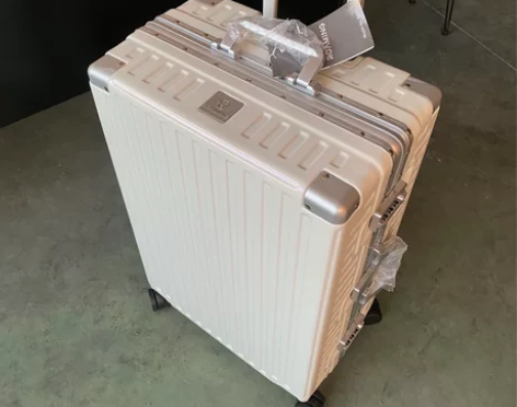 出口日本漫游行李箱复古密码箱26寸大容量铝...