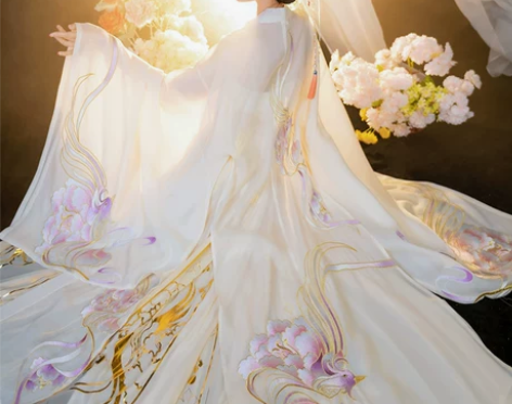 【礼遇价】洛月2如梦霓裳原创唐制白色诃子裙...