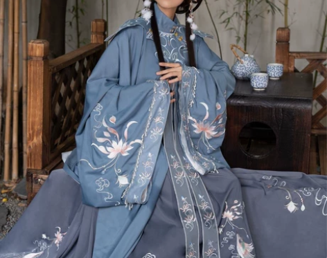 汉服三件套139包邮 清梳明制立领长袄汉服...