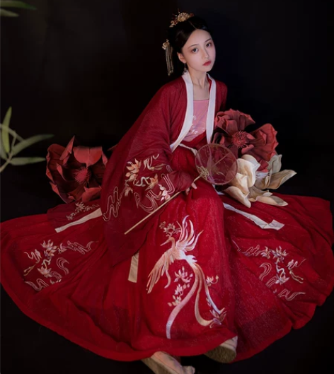 艺缕雏凤原创汉服女齐腰对襟襦裙传统大袖衫重...