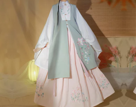 仙楚姬原创汉服女【陌颜】明制袄裙长比甲刺绣...