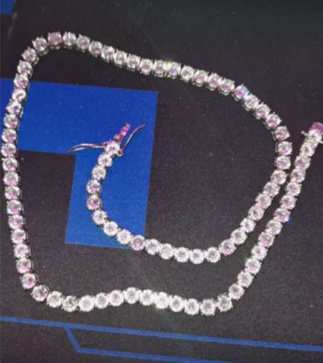 百搭网球链 5mm 45cm 材质锆石 细...