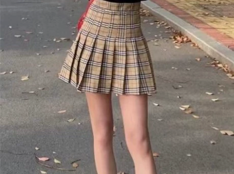 半身裙女春夏季jk制服裙日系学院风格子裙百...