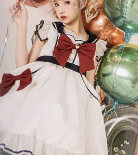 《告白气球》海军一号花苞裙sp 穿过一次,...