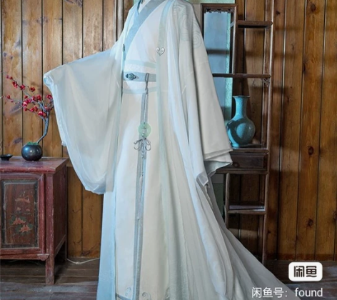 悠窝窝成年蓝忘机m码 带发冠发簪，假发无外...