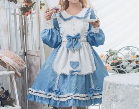 全款现货爱丽丝春夏季女仆lolita裙op...