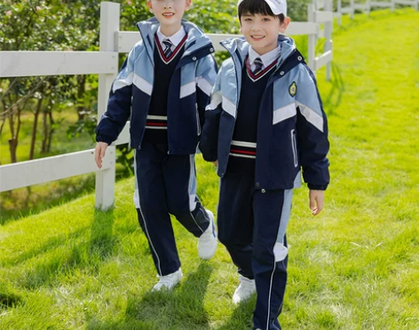 幼儿园园服冲锋衣班服春秋套装小学生秋冬季校...