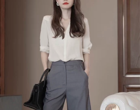 日式西装短裤女夏宽松高腰a字休闲裤垂感显瘦...