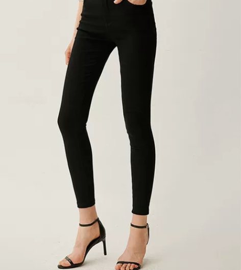 伊芙丽裤子女夏季新款韩版黑色铅笔裤小脚裤外...