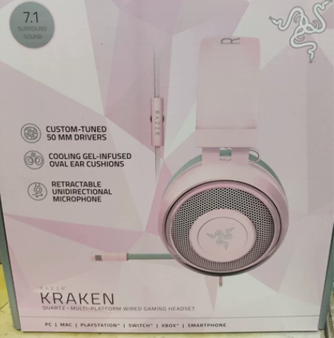 全新未拆 Razer雷蛇北海巨妖萌猫版粉晶...