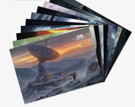 “三体”主题原创明信片 经典场景10张1套...