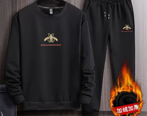 男士运动套装男秋冬季新款男装休闲套装运动服...