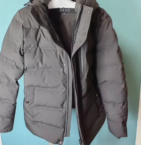 京东京造【商务系列】男士羽绒服外套冬季防钻...