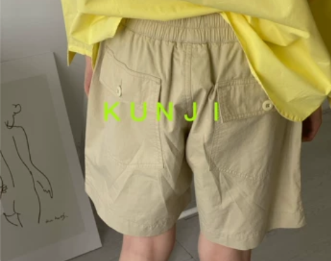 KUNJI『pocket』百搭的工装口袋短...
