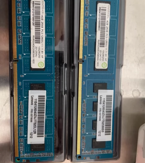 联想电脑拆下来的两根记忆科技1600频率D...