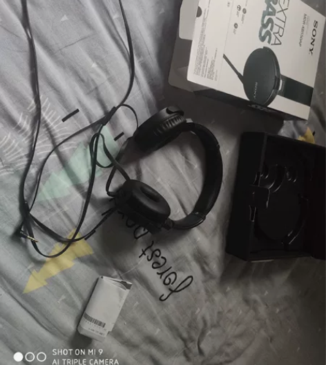 sony耳机mdr-xb550ap，有盒有...