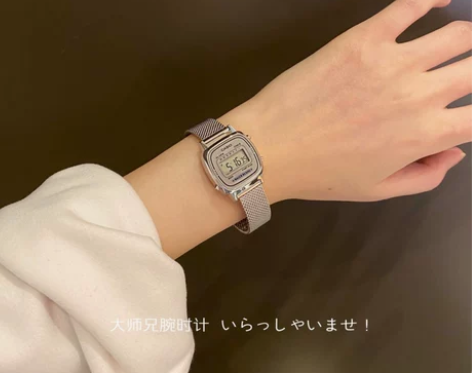 卡西欧lady小银表｜日本Casio复古不...