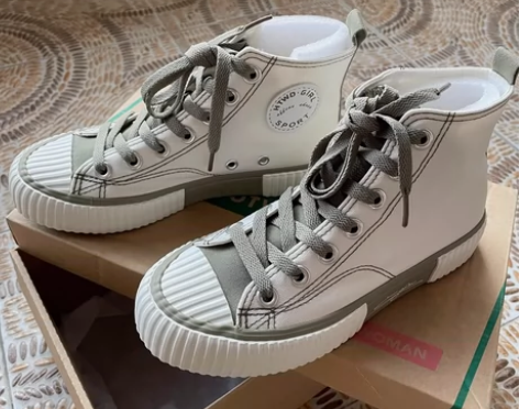 Hotwind/热风 女士复古撞色帆布鞋 ...