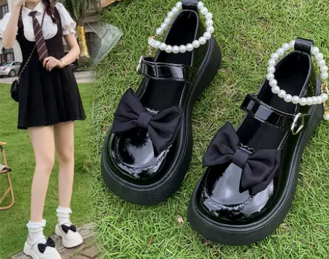 2022夏季新款小众设计感玛丽珍鞋女鞋jk...