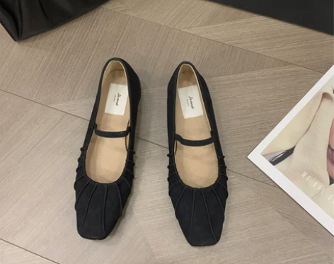 方头玛丽珍鞋女鞋子2022年春秋新款法式配...