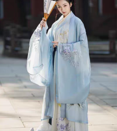 包邮【昙华引 魏晋交领 绝版】仙禹原创汉...