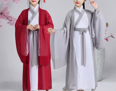 转卖儿童汉服女童魏晋中国风春夏装古装仙女服...