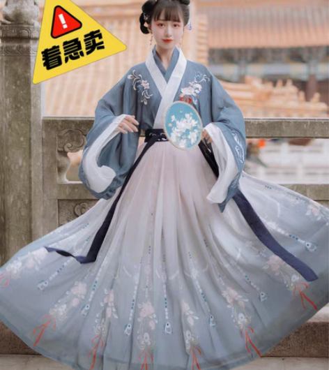 包邮【凤来仙】【送鞋和头饰】汉韵阁芙蓉汉服...