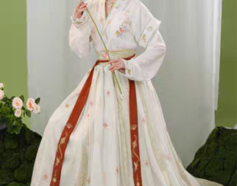 转卖玉术【一览芳华】原创汉服女唐褙子圆领衫...