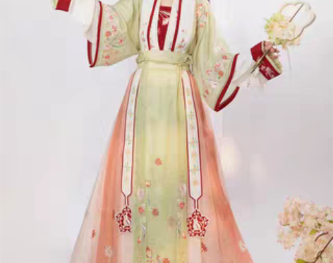 转卖玉术原创汉服女【寒城】齐腰明制褶裙对交...