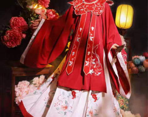 转卖【国庆价】玉术原创汉服女花嫁明制汉服长...