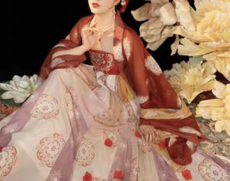 转卖玉术原创汉服女霓裳诃子裙大袖衫唐制夏季...