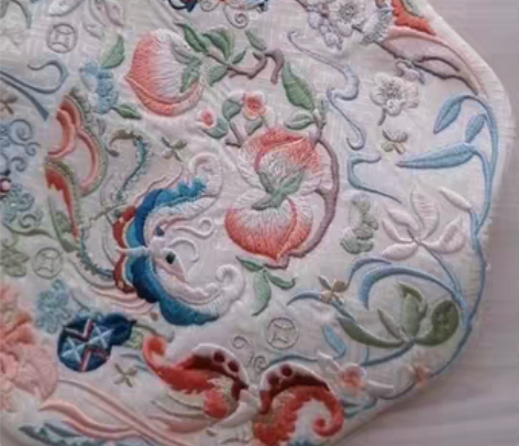 【清衣柜】兰若庭绣花暗纹汉服包包。米白色,...