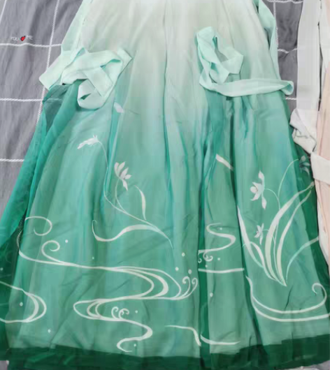 包邮如梦霓裳原创汉服 170齐腰下裙 藻兰...