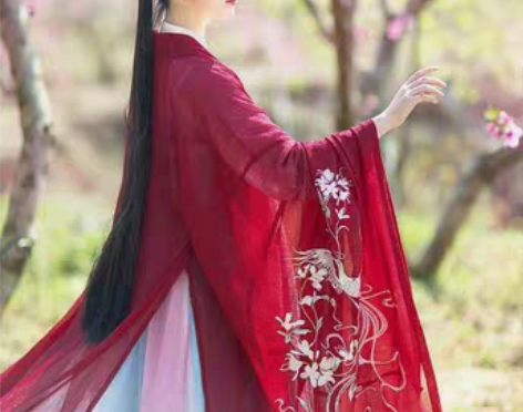 转卖如梦霓裳汉服女装花神系列大袖衫丁香刺绣...