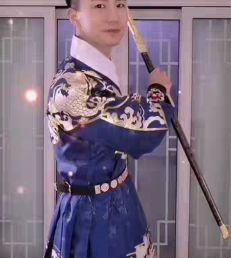 如梦霓裳 瑞龙 吟明制汉服织金飞鱼服女帅气...