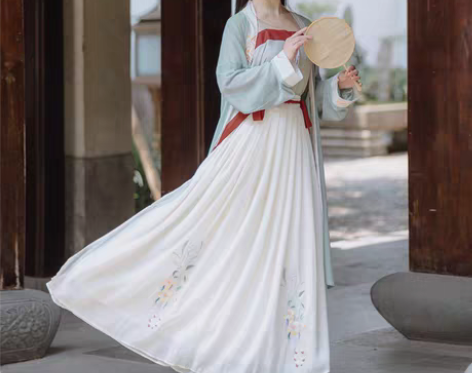 转卖【芙蓉】茗月萱原创汉服女宋裤裙褙子四件...