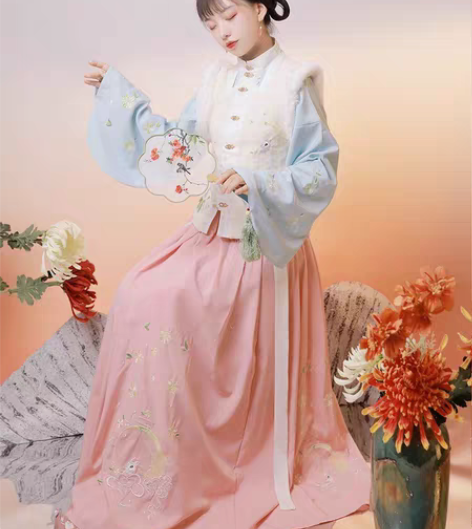 包邮汉服茗月萱 明制 马面裙+交领琵琶袖 ...