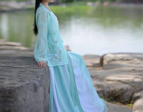 包邮[如梦霓裳]汉服女装汉时装 褙子[月照...