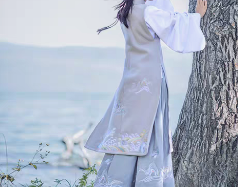 转卖全新 如梦霓裳汉服女装长比甲山海经昆仑...