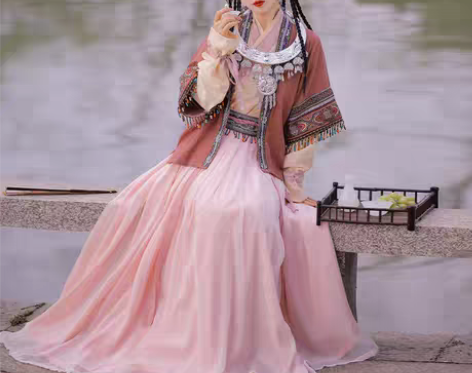 转卖裳云兮正品【燕奴娇】汉服女宋制半袖褶裙...