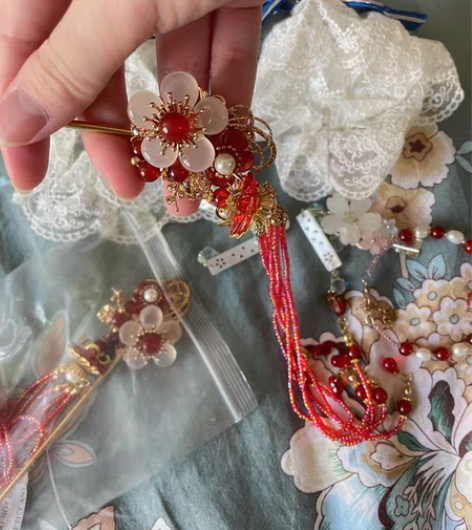 包邮【出】lolita汉服配饰手饰礼帽手袖...