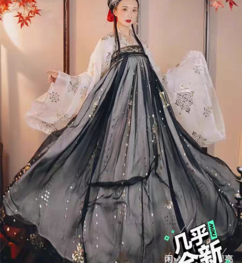 包邮黑云鹤汉服大全套 4XL       ...