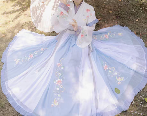 转卖海棠汉服中国风晋制古装齐腰交领襦裙女正...